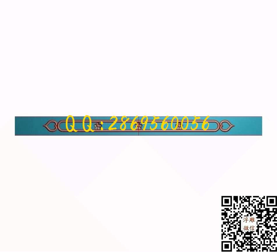 洋花束腰337-36_欧式木门长条洋花贴花门上花门芯门楣精雕图浮雕图
